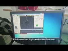 Ο ανιχνευτής ελαττωμάτων κυκλικού ρεύματος ανιχνεύει το ελάττωμα ρωγμών στο τύμπανο ενός λεπτού σωλήνα χαλκού