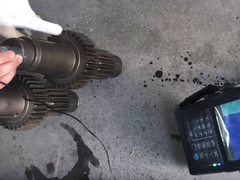 Φορητή δοκιμή UT (υπερήχηση) των άξονων γρανάζων